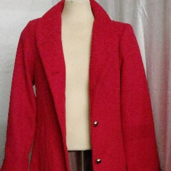 KATE SPADE - Single-breasted Belted Coat In Bright Pink, Small - Picture 4 of 9